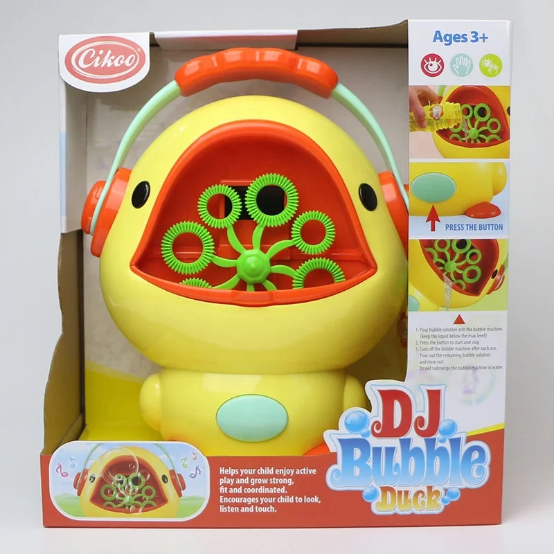 electric musical DJ duck bath bubble machine toy for kids party