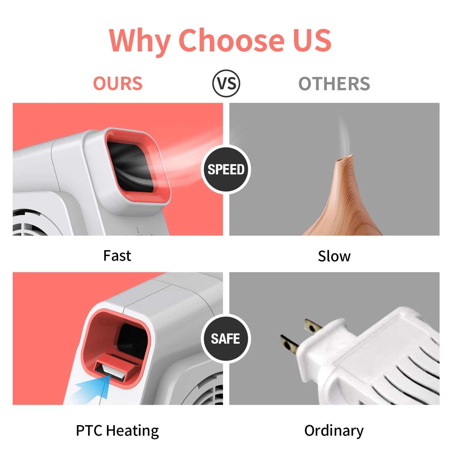 Home Cheap Personal Electric Aroma Diffuser Leafless Bladeless Room Table Fan for Baby Children Kids