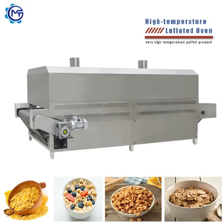 Automatic Industrial Breakfast Cereal Corn Flakes Making Machinery Equipment