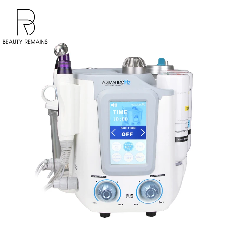 Beauty Equipment 6 In 1 Facial Oxygen Bubble Aqua Peeling Bio Ultrasonic Rf Microcurrent Face Lift Machine