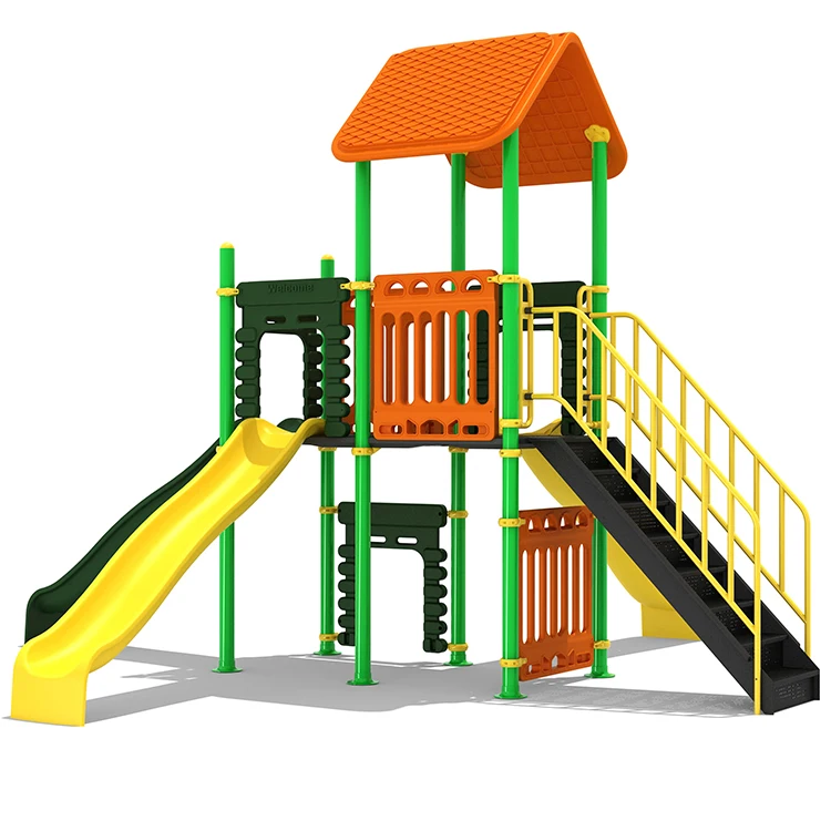 KINPLAY Children Playground Manufacturer Outdoor Kids Zone Playhouse Backyard Play set for Kids