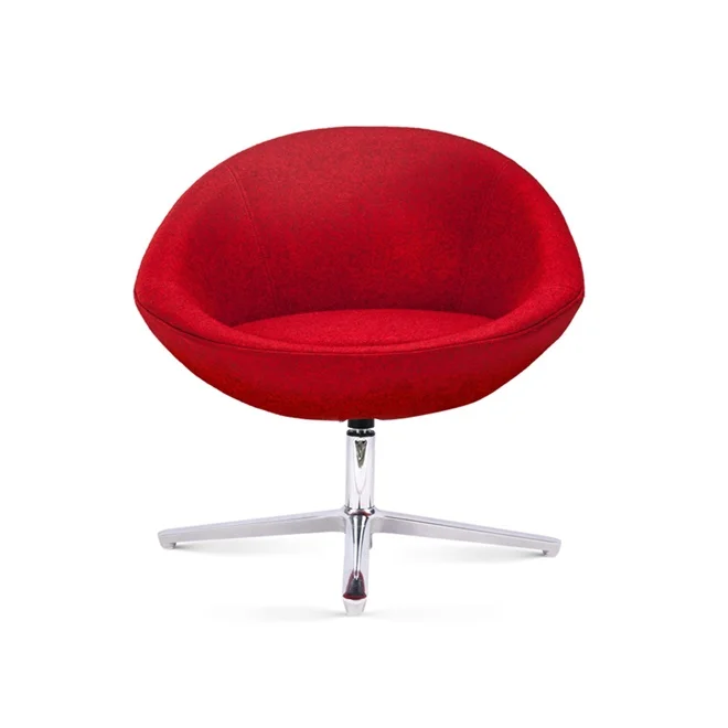 Металлические полированные ножки, вращающийся литой пенопласт, итальянский диван-стул для отеля, кафе