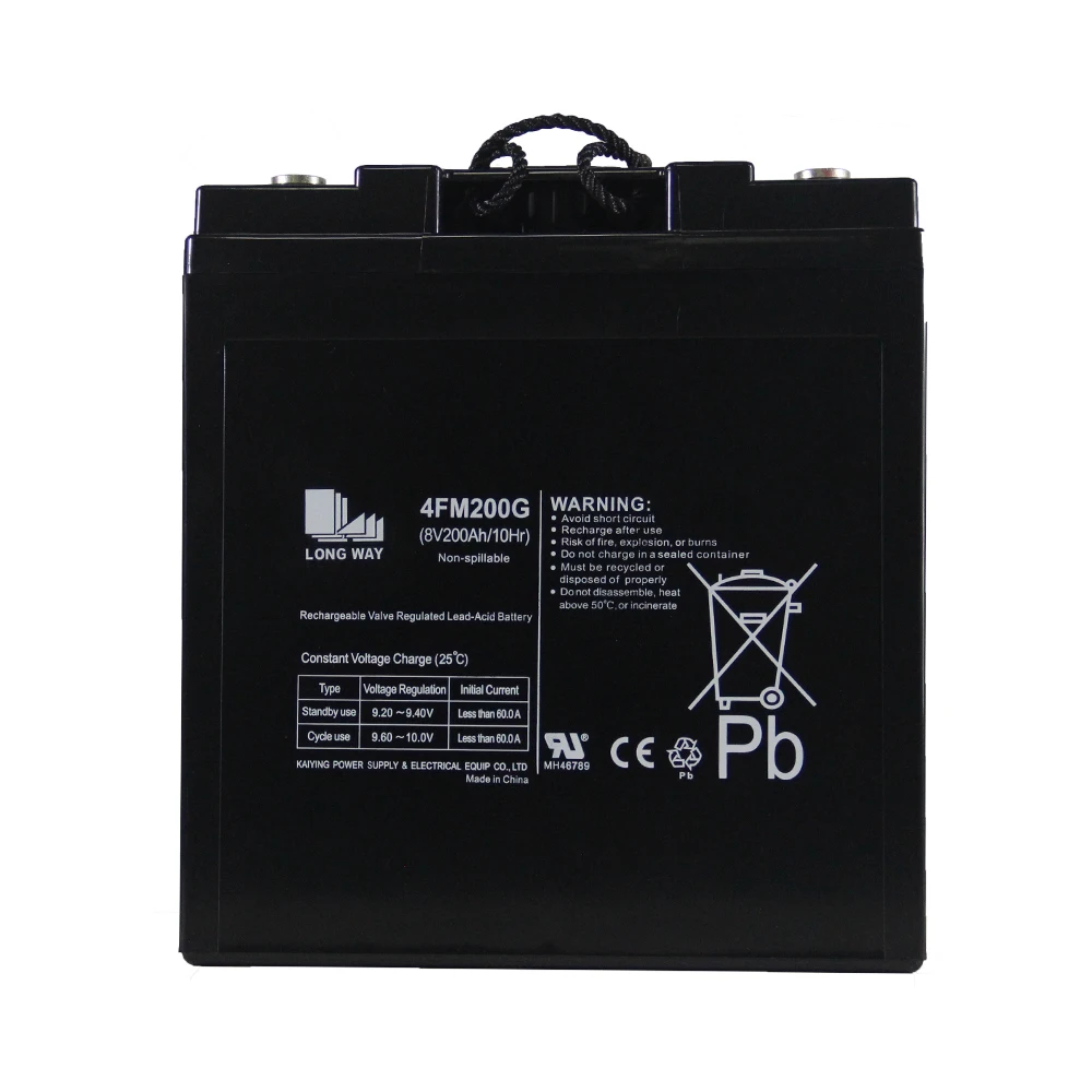 Quality Guarantee 8V200AH lead acid battery gel mainterance free for home application Solar System