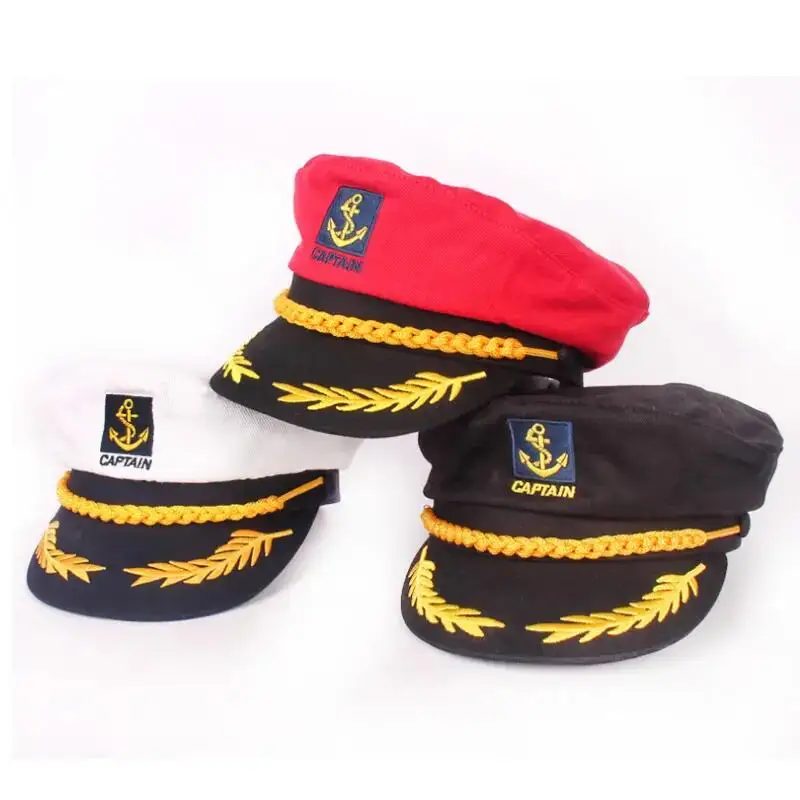Шляпа капитана для взрослых Матросская Кепка костюм морской пехоты аксессуар Капитана шляпы вечеринки