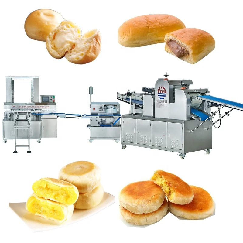 Guangzhou Factory Loaf Toast French Bread Production Line Dough Roller Machine Electric Baking Bread Making Machine