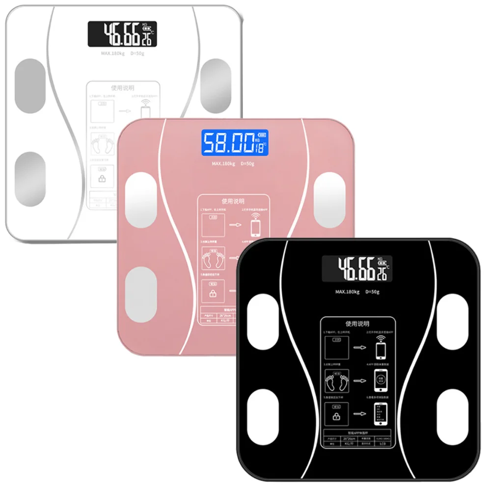 Smart Scale for Body Weight and Fat Percentage High Accuracy Digital Bathroom Scale Composition Analyzer Sync with Fitness App