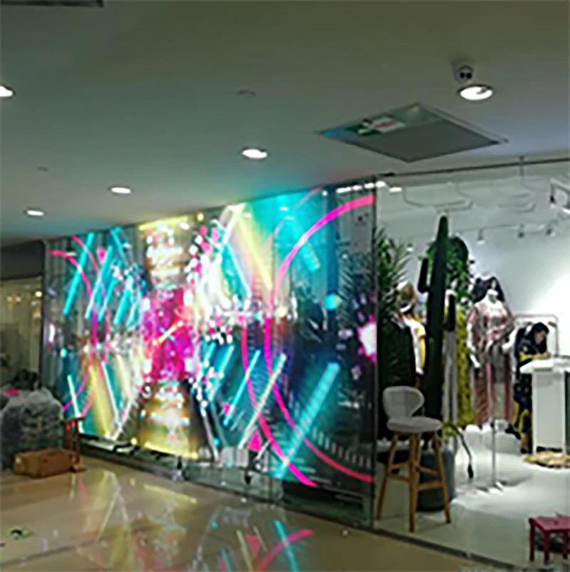 Factory Price Self-Adhesive Advertising Display Ultra-Thin P2.6 P3.91 P6.25 Transparent LED Screen Display For Glass Window Wall