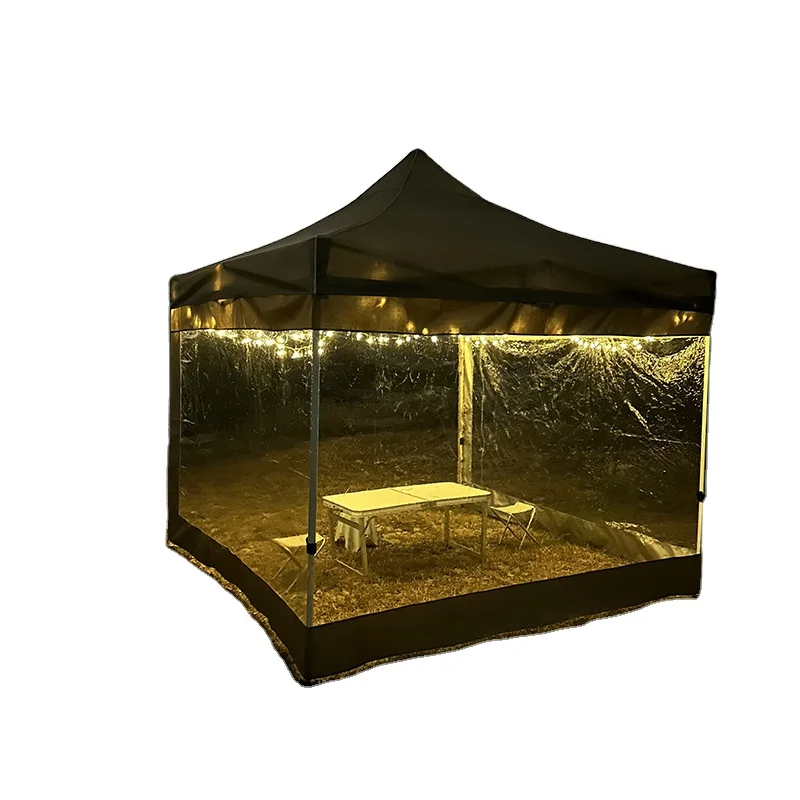 Открытый водонепроницаемый Оксфордский брезентовый навес рекламная палатка со стальной рамой прозрачная ПВХ боковая стенка для вечеринок