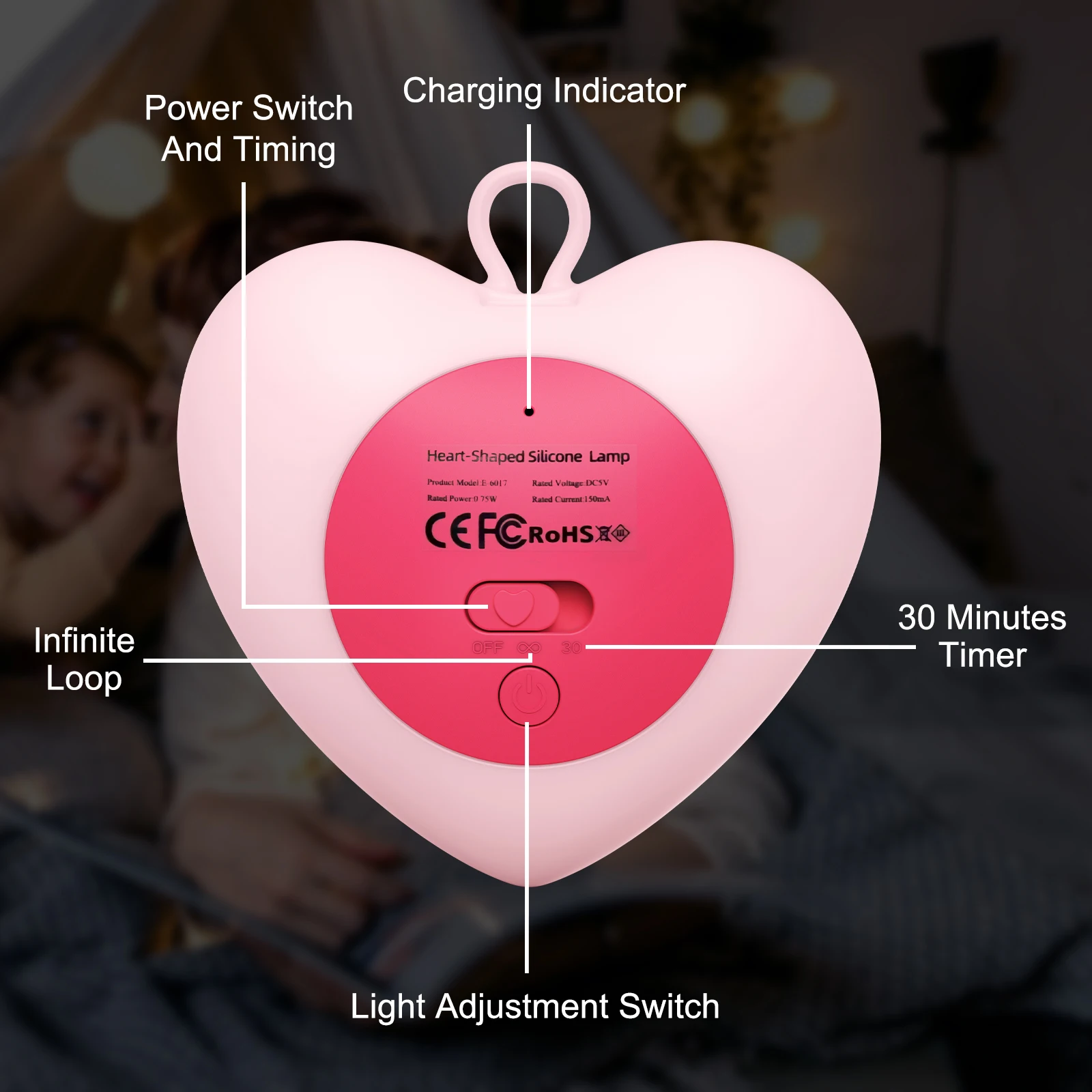New Small Night Light Rechargeable Desk Lamp For Bedroom