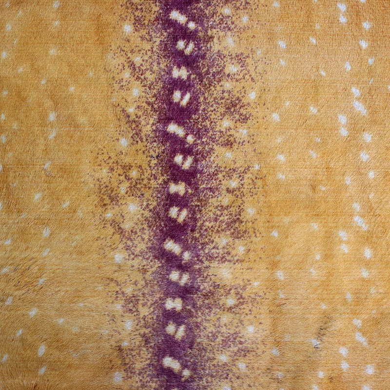 Custom made raw cow hides deer print real cow skin leather