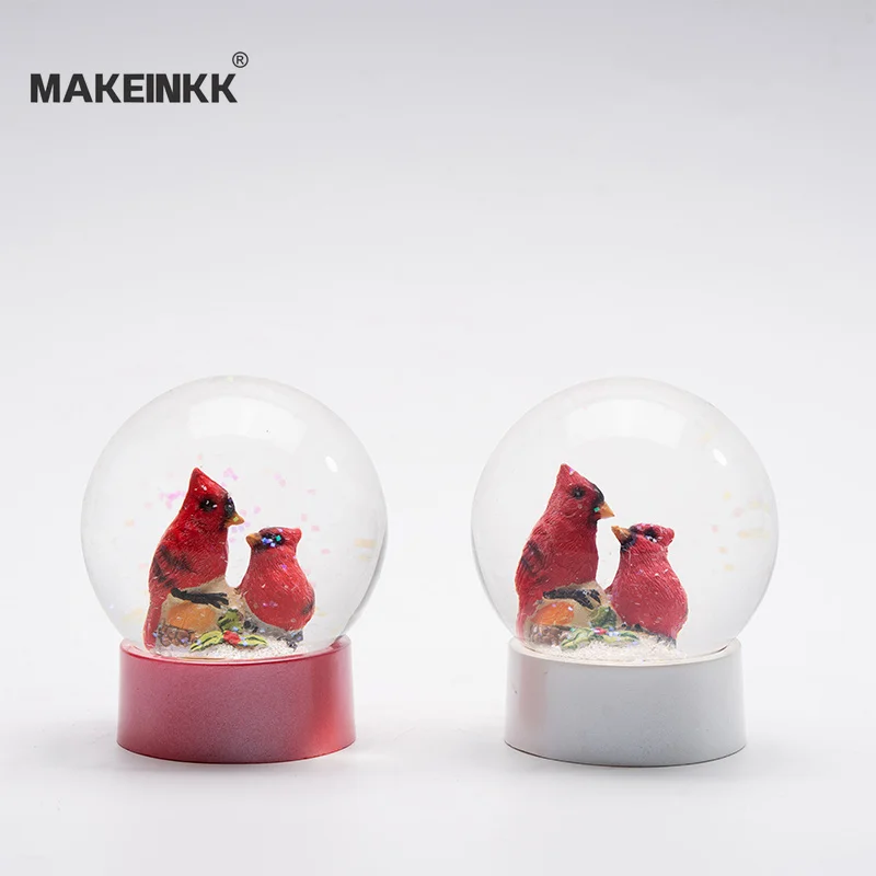 Custom Polyresin Snow Globe, Resin Water Globes, Toucan Glass Ball Factory Hand Painted Gift & Crafts