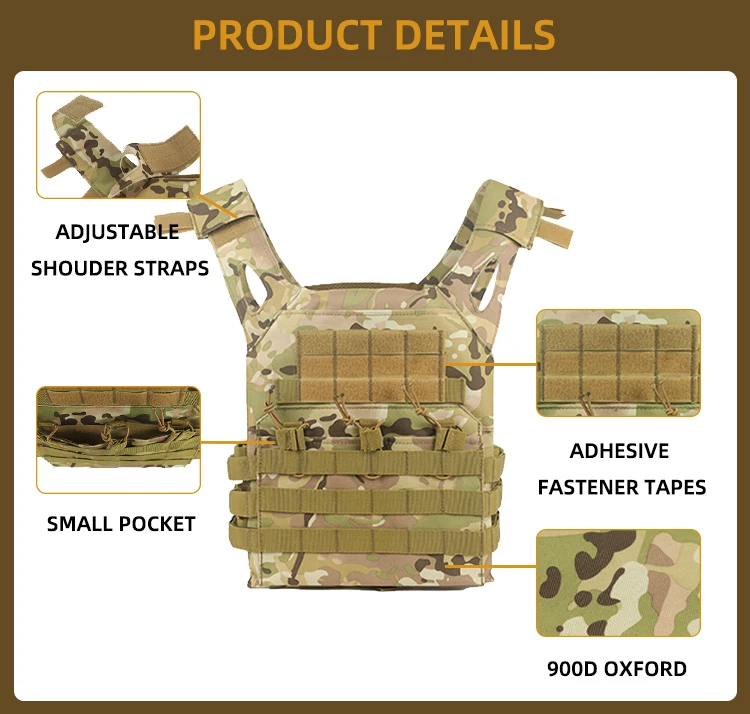 New Lmproved Version Outdoor Hunting Sports Multifunctional Tactical Camouflage Wear Resistant Vest