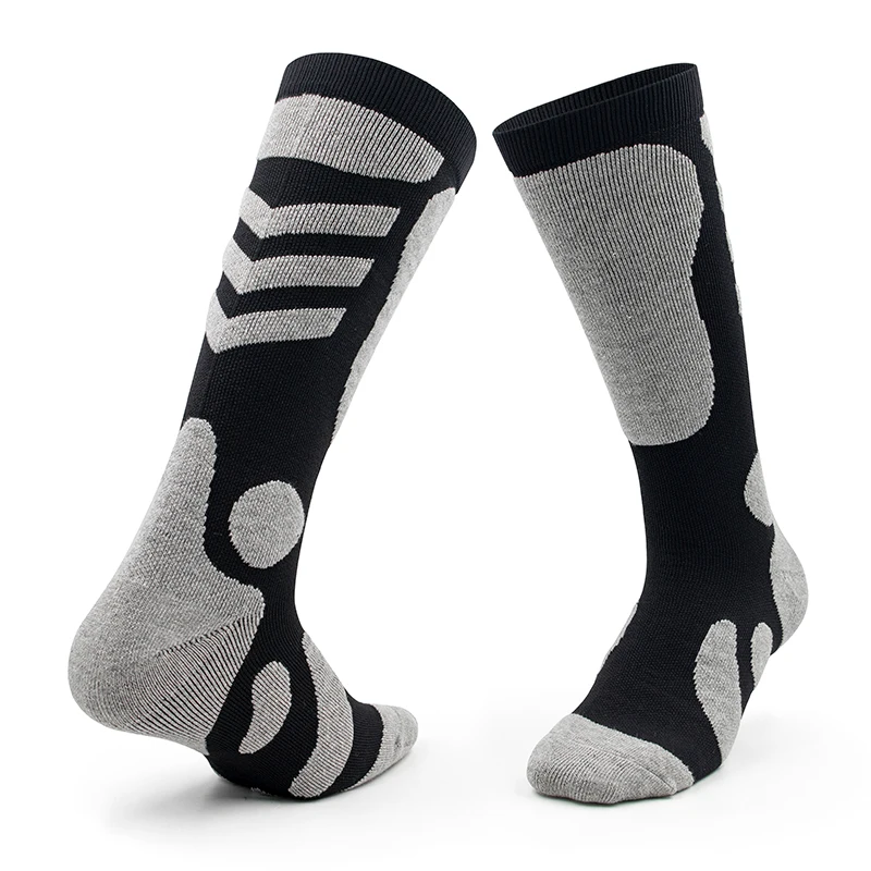 wholesale winter unisex organic cotton rabbit merino wool thermal thick long plain white black stripe vintage work socks for ski