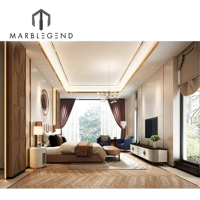 Роскошная современная мебель для дома, спальни, дизайнерский интерьер, дизайн набора для спальни