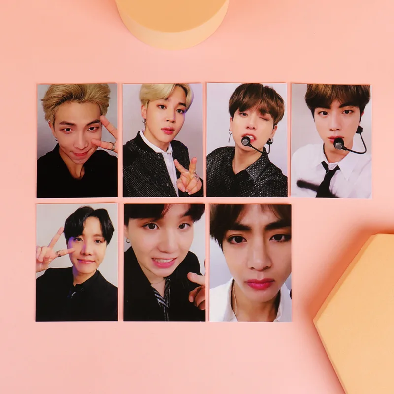 KPOP JK RM WINTER PACKAGE Proof LOMO Cards Double-sided Fashion Member Selfie Photocards Idol Group Postcards Fans Collectibles