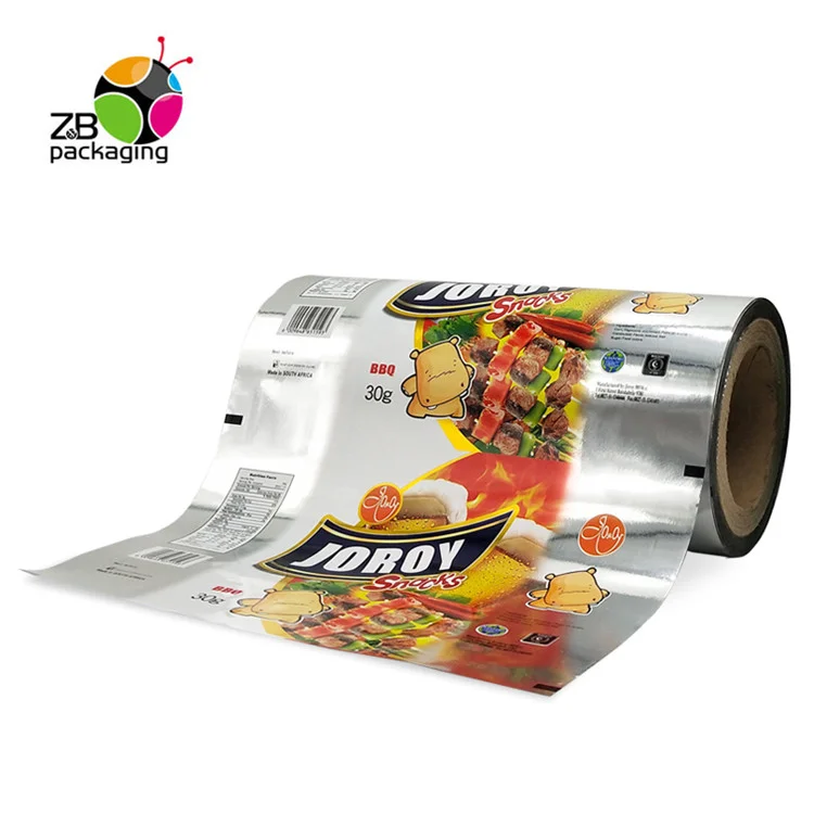 China Supplier Custom Printing Roll Stock Plastic Flexible Food Packaging Film Metallized OPP/CPP Laminating Sachet Roll Film