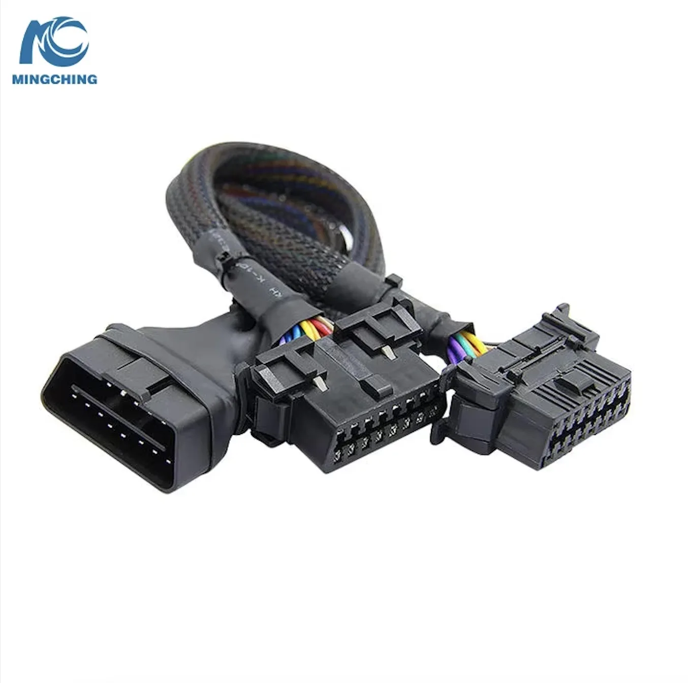 OBD2 Splitter 16 Pin OBD II Splitter Extension 1x Male and 2X Female Extension Cable Adapter