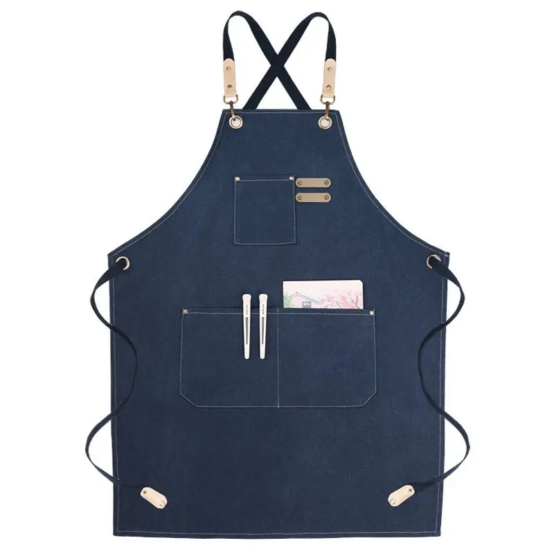 Kitchen Household Articles Waterproof Oil Proof Baking Apron With Pocket