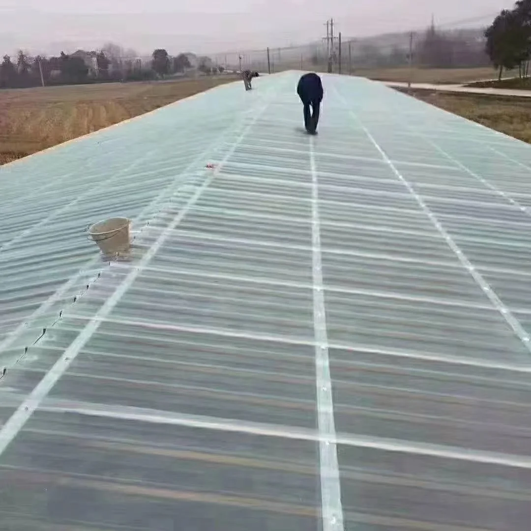 Прочный пластиковый лист из гофрированного стекловолокна, 1,5 мм, 2 мм, для крышки резервуара для биогаза, высокая прочность, защита от ультрафиолета