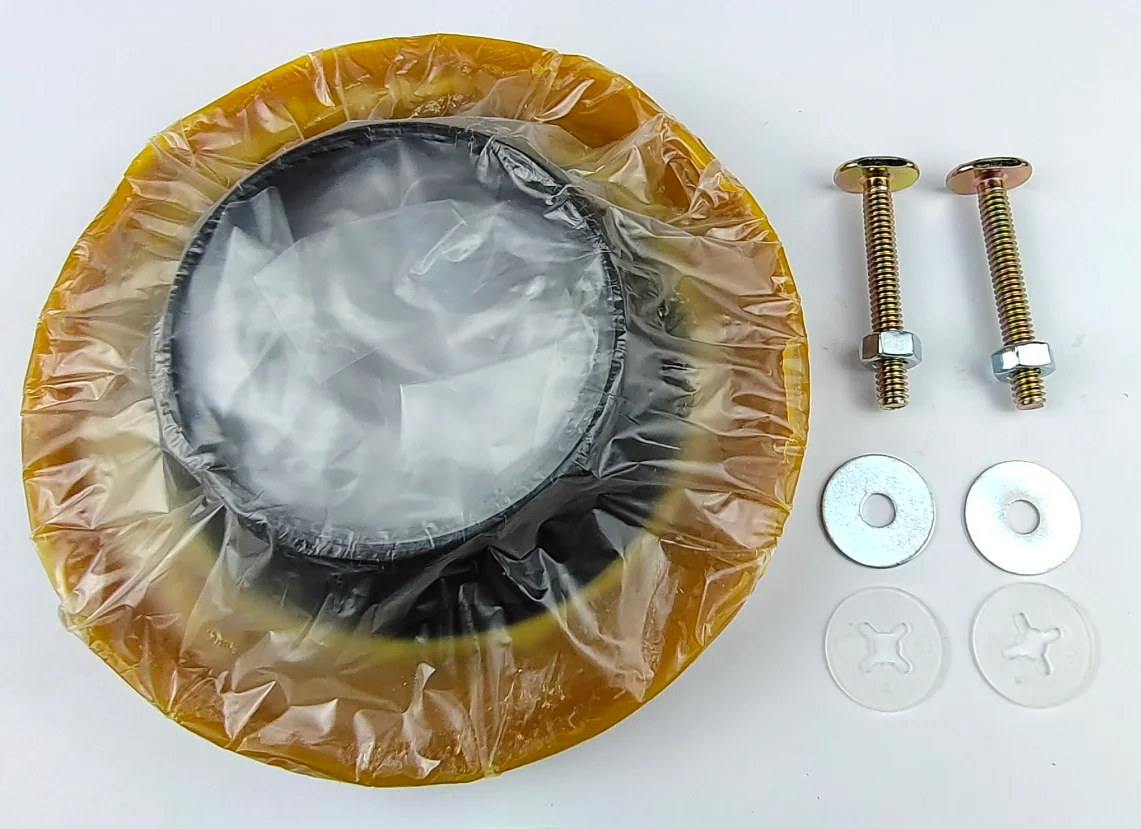 Toilet Wax Ring Set with brass bolt nuts Leak-proof and Odor-proof Toilet sealing rings