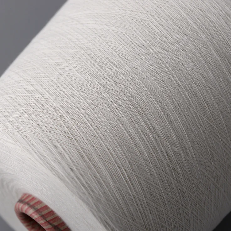 Combed Ring Spinning 45s CVC 60/40 Cotton/Polyester Raw White For Bleaching And Dyeing Yarn Weaving Yarn