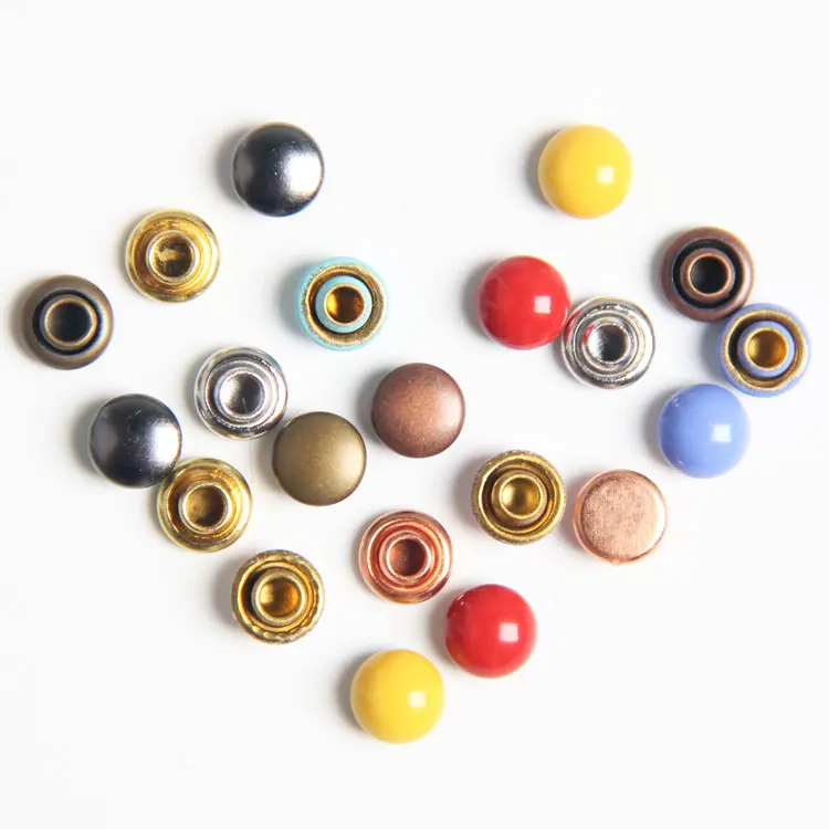 Оптовая продажа, лучшее качество, индивидуальный дизайн, медные заклепки, латунные заклепки, пуговицы для одежды