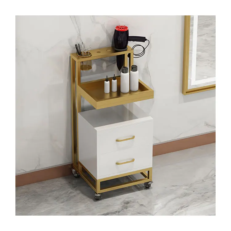 Popular beauty salon cabinet professional furniture wholesale rolling modern hairdressing hair barber trolley cart salon
