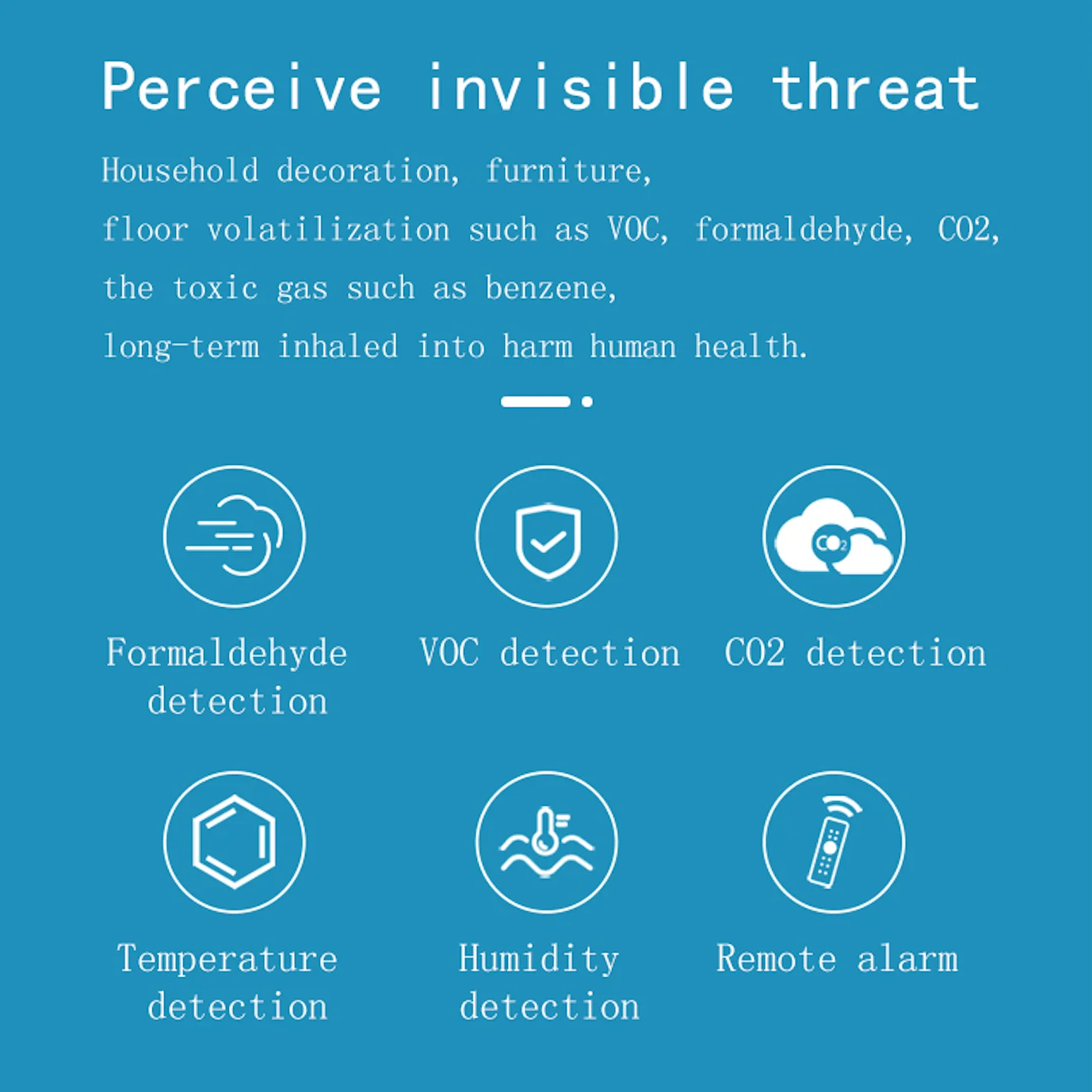 Zigbee Smart Air Box, Formaldehyde/VOC/Carbon Dioxide Air Quality Testing, Temperature and Humidity Sensor Automation Alarm