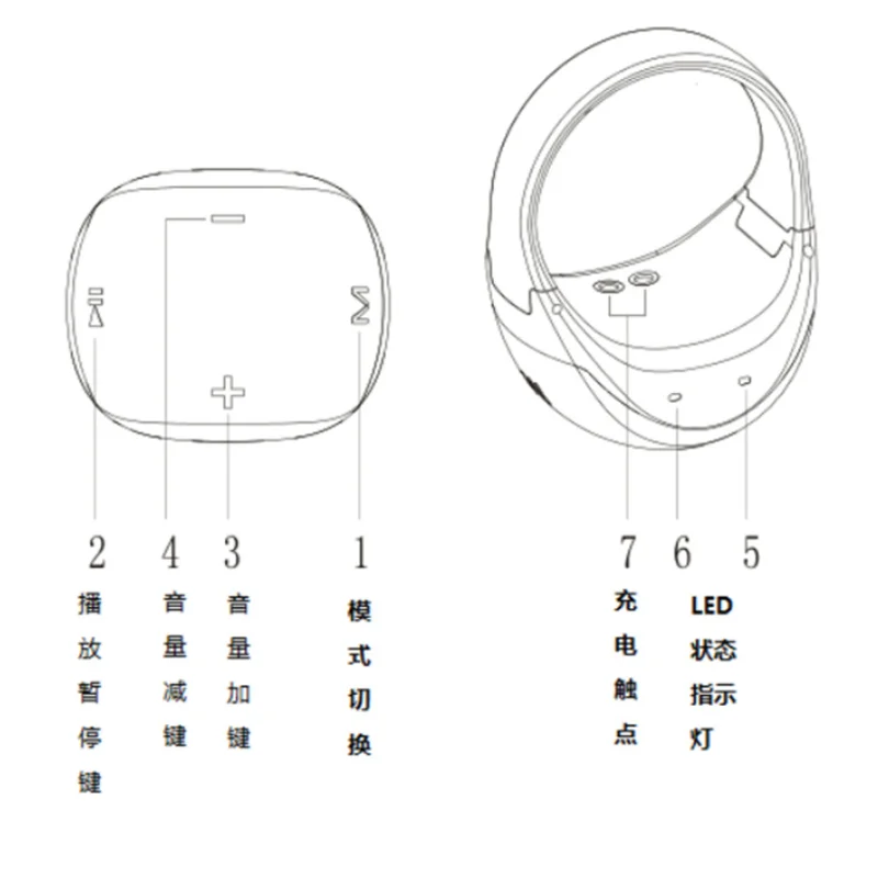 
Wearable finger ring bluetooth ring Smart Ring 2007053 
