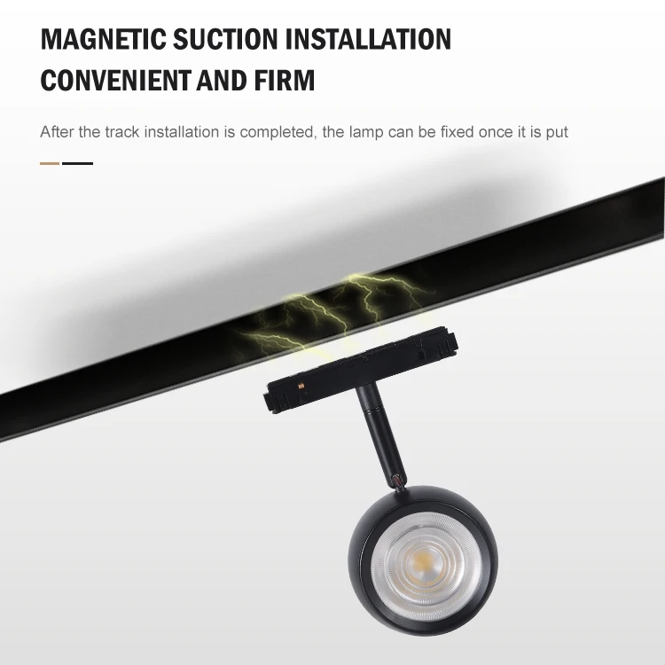 Contemporary Classic Style Indoor Hanging Showcase Focus Surface Mount Magnetic Led Track Light