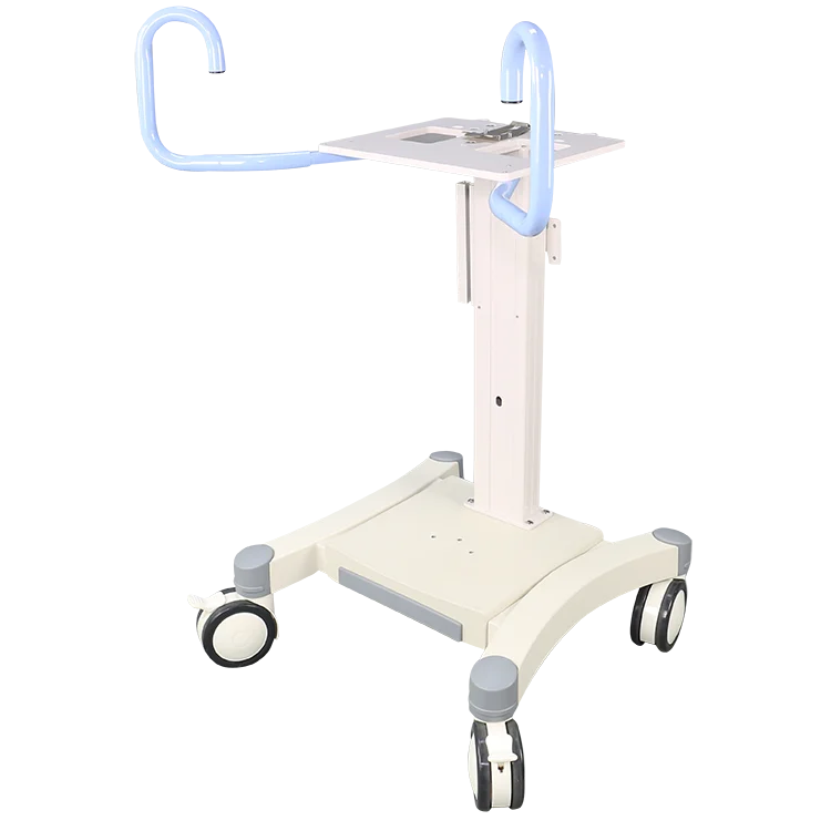 Алюминиевая Мобильная вращающаяся тележка для медицинских тележек с опорным рычагом для оборудования для вентиляторов, ICU