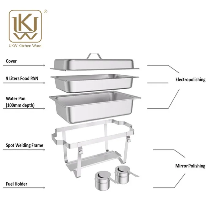 Good Chafing Dish Buffetware Buffet Set Food Warmer Buffet Stainless Steel Chafing Dish For Sale