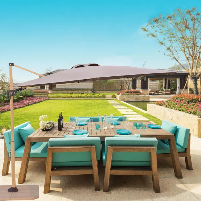 China wholesale High-end Promotional top quality adjustable stainless steel outdoor beach umbrella frame outdoor cantilever