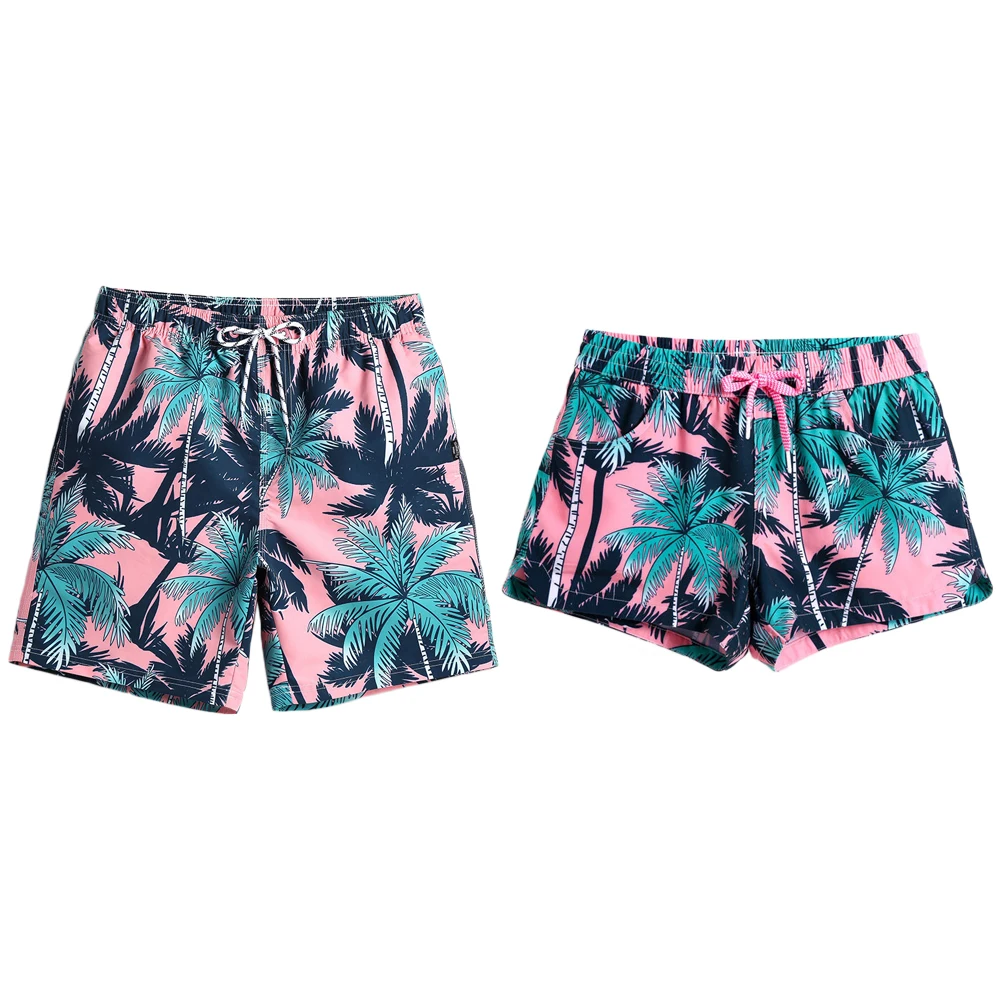 
2021 high quality wholesale china sublimated boardshort mens swimwear beach short for plus size couple men women beach wear 