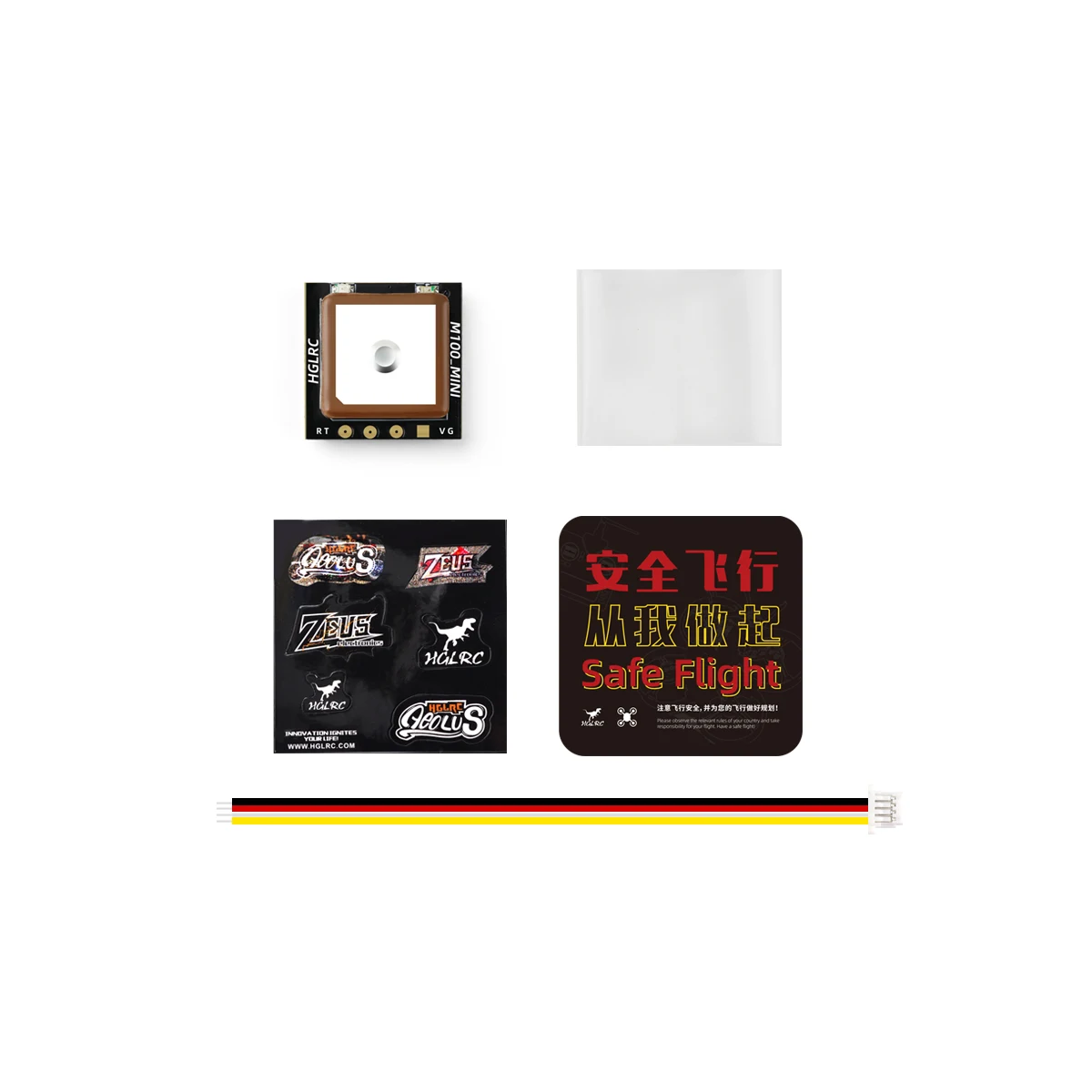 HGLRC M100 MINI M10 GPS Module Built-in Ceramic Antenna for RC Airplane FPV Freestyle Long Range Drones DIY Parts