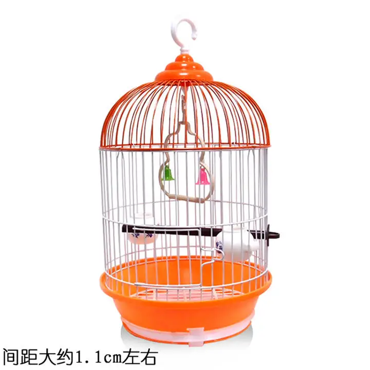 Factory Direct Sales Outdoor Wire Bird Garden In stock Iron Ornamental Metal Small canary Steel Bird Cage
