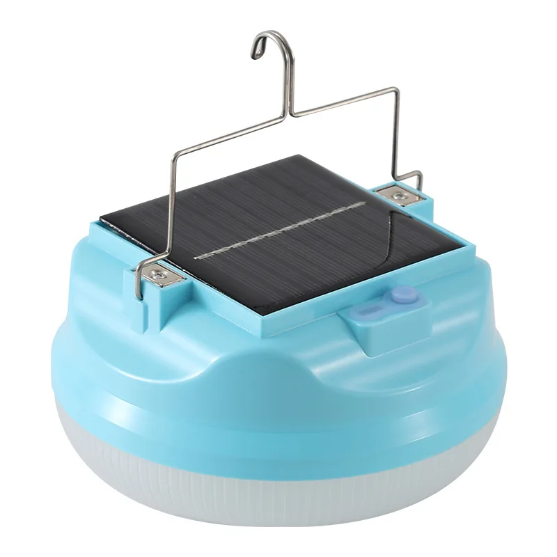 Factory Price Portable  Outdoor Night Mobile Home Plastic  Emergency Lights Camping LED Lamp with Solar Power 100W