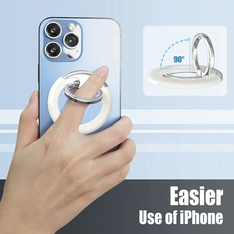 Factory Free Sample removable metal magnetic magsaf finger grip stand for magsafe mobile phone ring holder for iphone 12 13 14