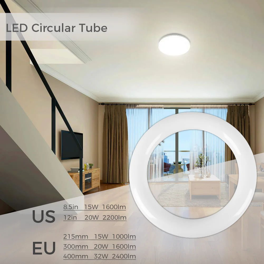 T9 G10q circline bulb Circular LED Tube for Replacement Fluorescent Tube Lights