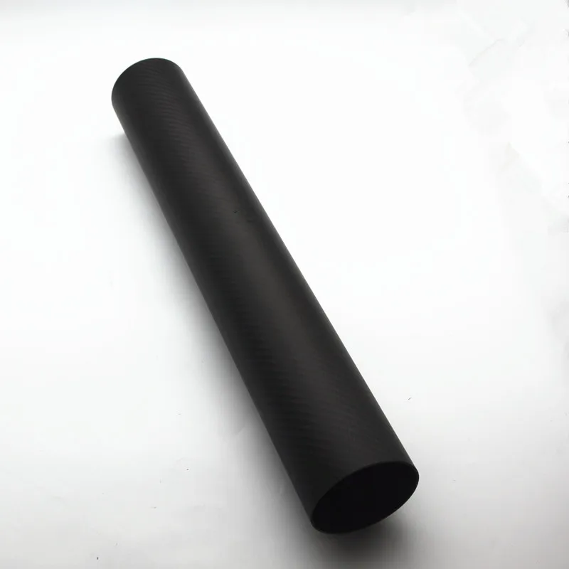 wholesale  high quality 1000mm twill matte Plain weave 3k carbon fiber tube rod pole pipe