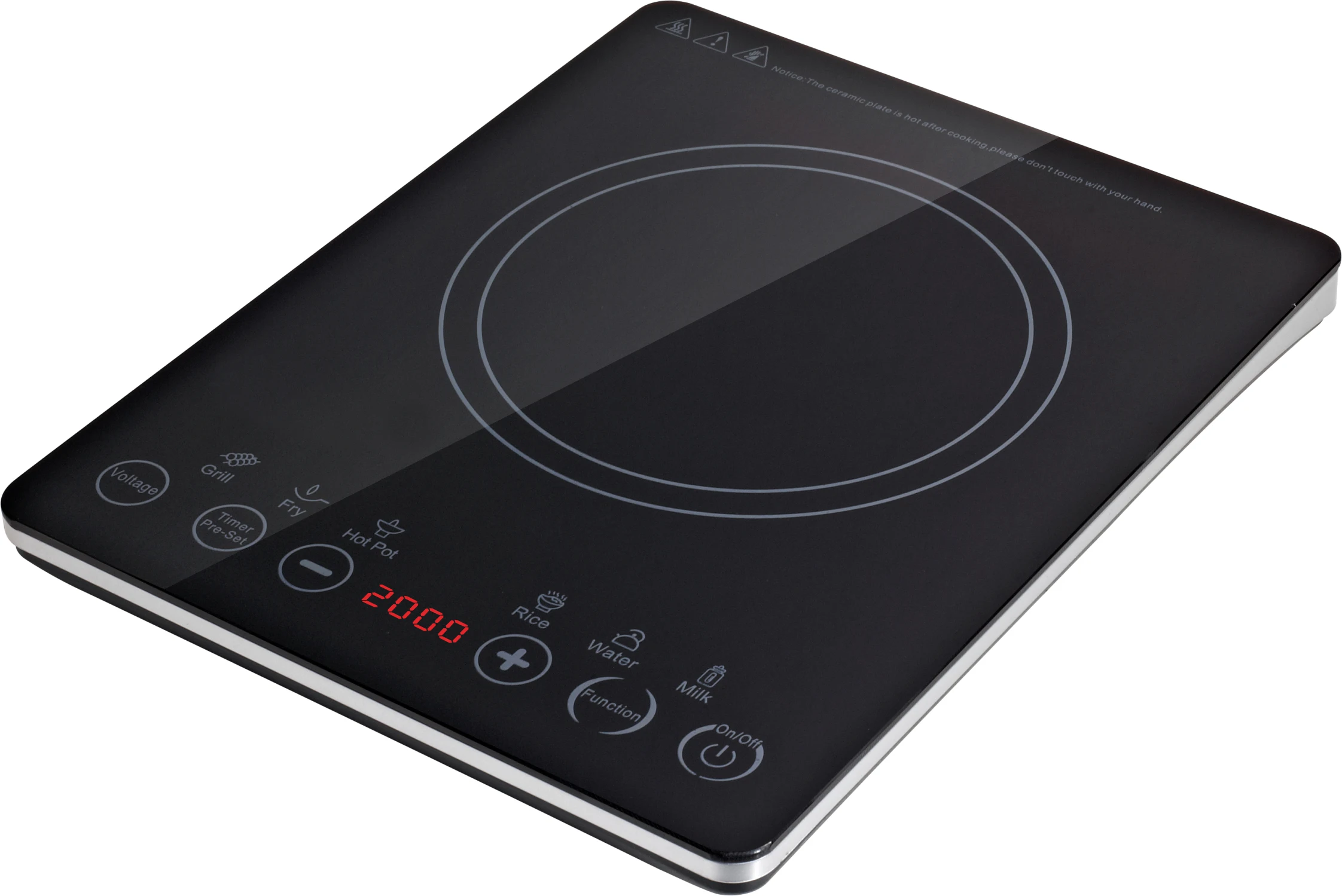 Hotpot Small Ceramic built in induction hob cooker 2000w OEM household Induction cooker single burner