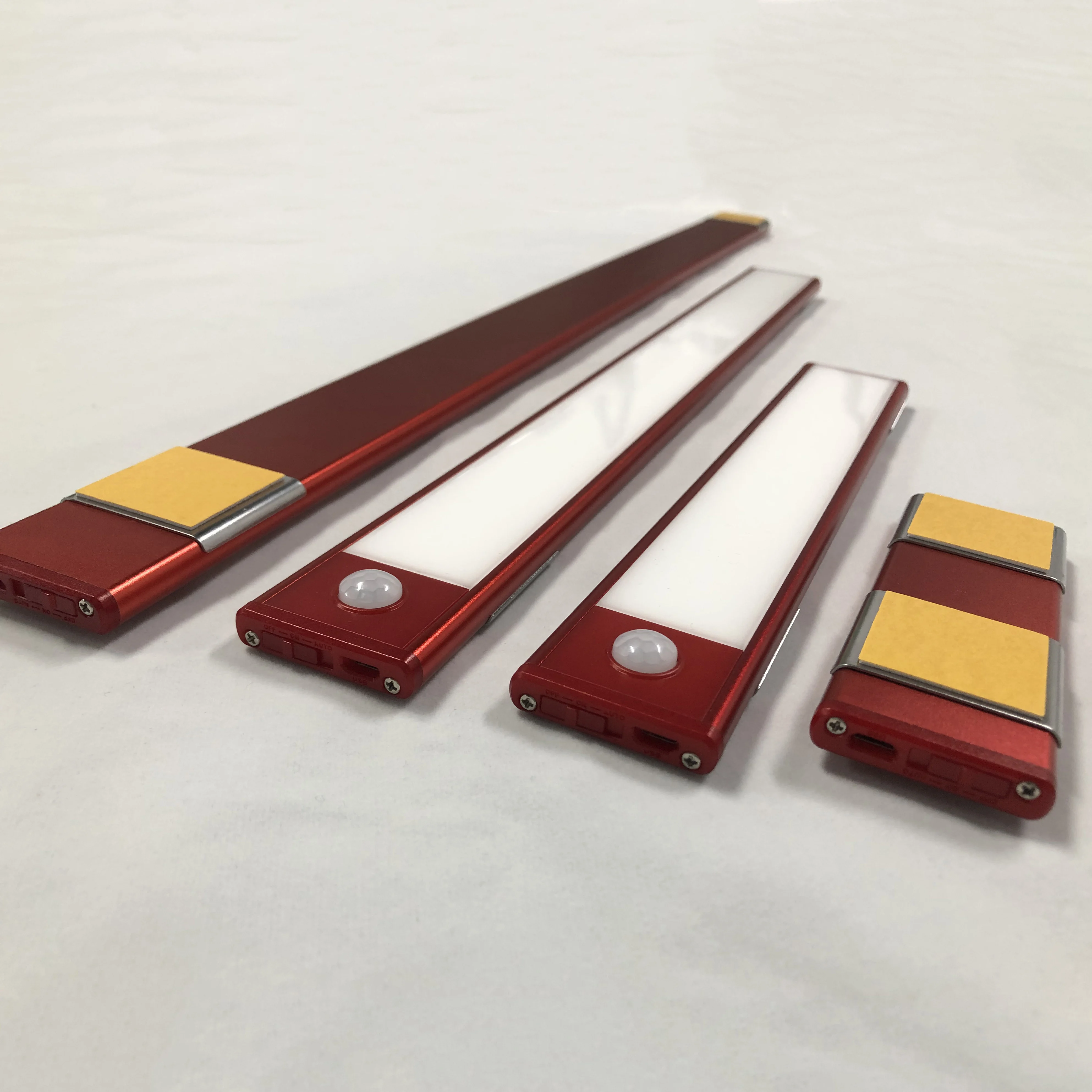 Motion Sensor Cabinet Light Under Counter Closet Lighting Wireless USB Rechargeable Battery Powered Kitchen Night Lights LED 5V