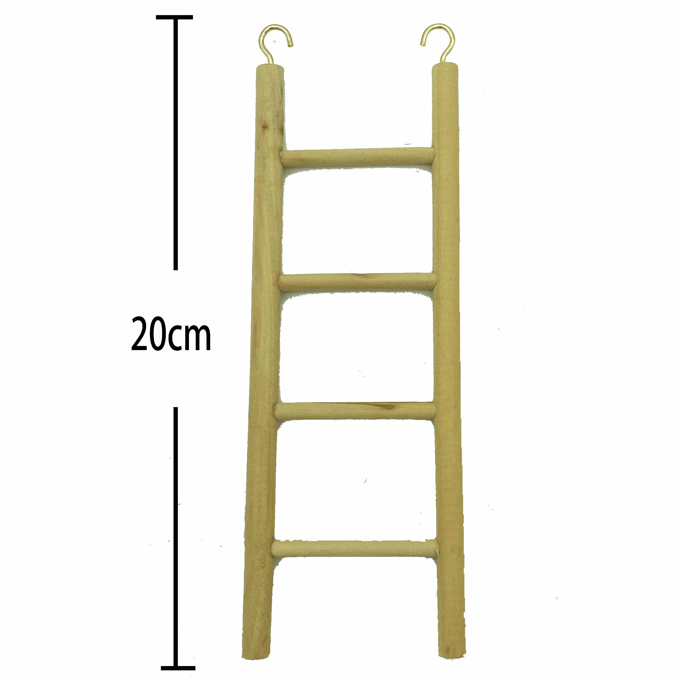 Natural Wood Ladder  Hanging Shredding Toys Parrot Chew Wooden Blocks Bird Perch For Parakeets