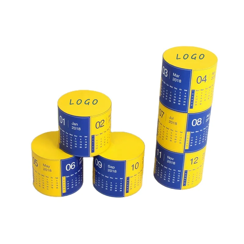 Advertising custom puzzle plastic material promotional cylinder shaped toys magic cube