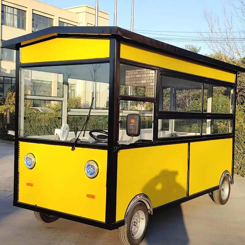 Commercial catering mobile kitchen ice cream cafe car food truck pizza oven