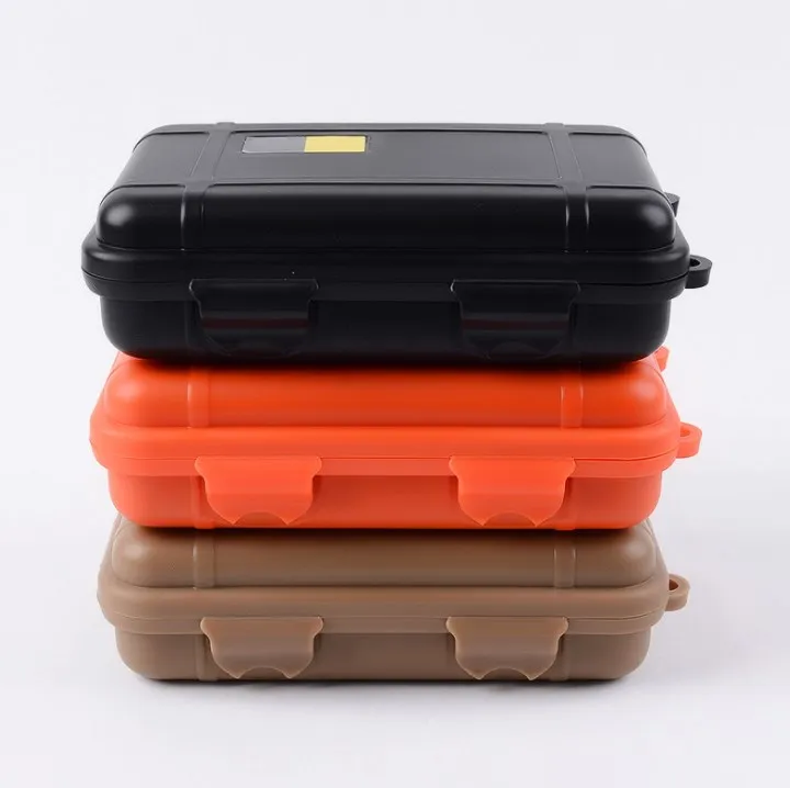 EDC Portable Small Outdoor Waterproof Shockproof Storage Enclosure Airtight Survival Container Box