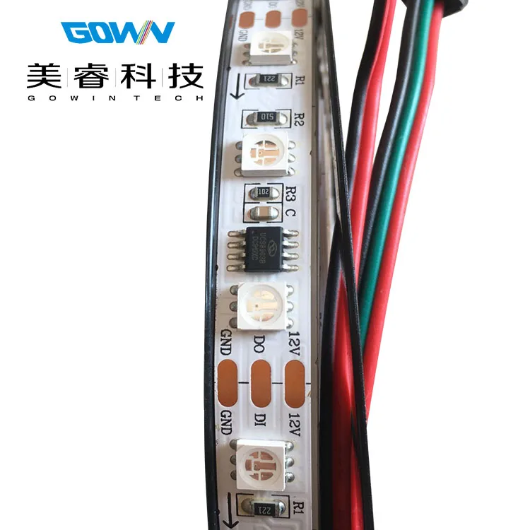 High Quality 5050 RGB LED Strip Lights Waterproof Flexible 12V 24V addressable rgb led strip