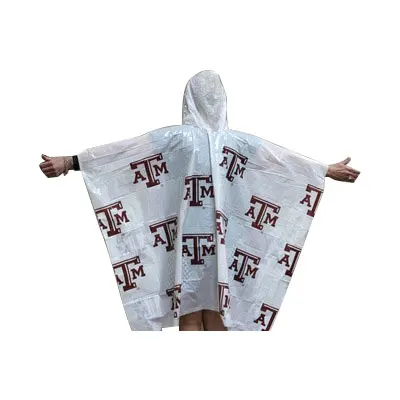 Custom LOGO PE plastic transparent pocket clear disposable & reusable raincoats waterproof rain wear coat poncho for men adults