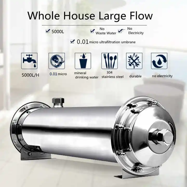 Whole House Water treatment system 1000-5000/H 304 Stainless steel uf membrane ultrafiltration water filter