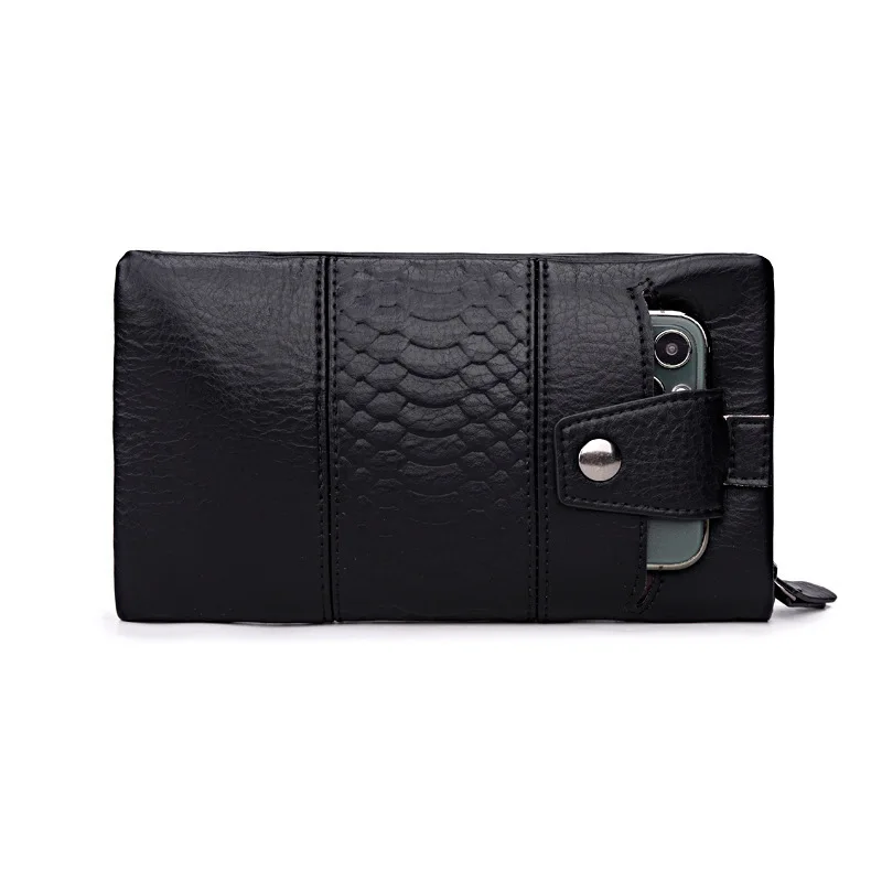 Женская сумка для мобильного телефона 2022 новый европейский и американский Длинный кошелек из мягкой кожи на молнии женский клатч в стиле ретро